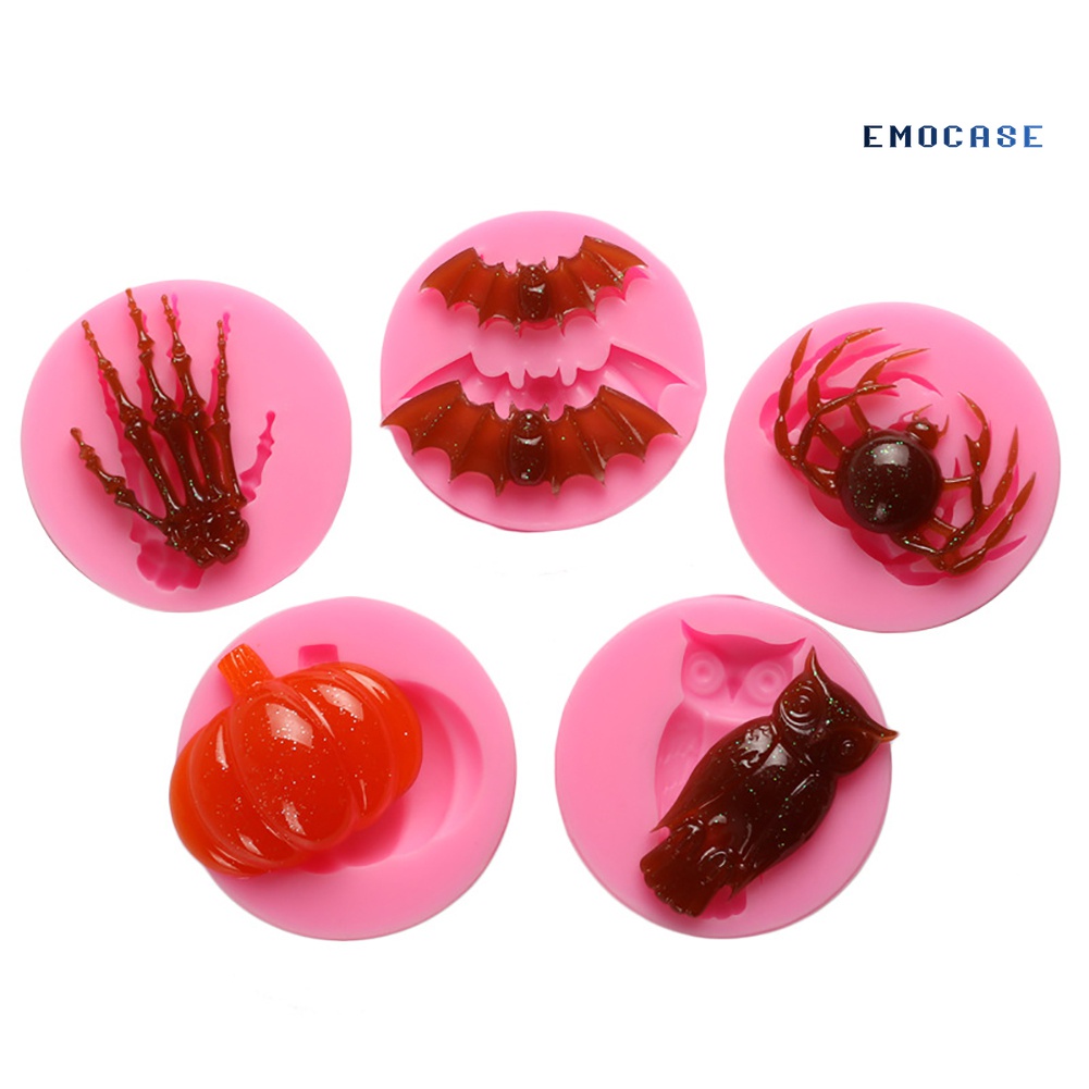 Khuôn Silicone Làm Bánh Tạo Hình Chủ Đề Halloween Độc Đáo Tiện Dụng