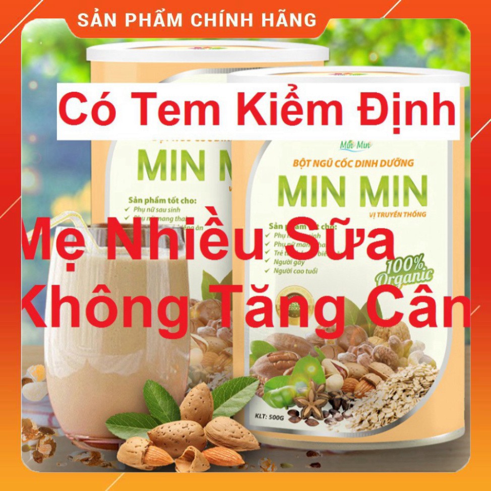 [BÁN SỈ] Ngũ Cốc Lợi Sữa Min Min FREE SHIP Ngu Coc Loi Sua MinMin Mẹ Nhiều Sữa Sau Sinh Mẹ Bầu Không Tăng Cân Ngủ Có