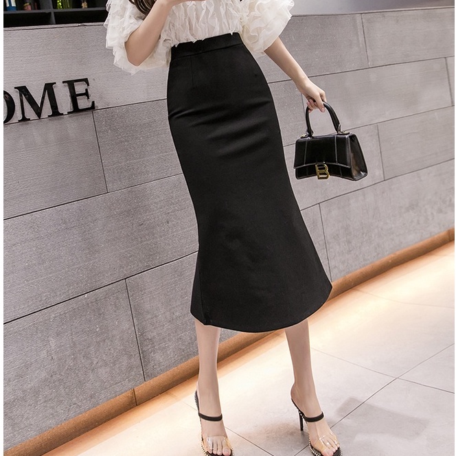 Chân Váy Đuôi Cá Dáng Ôm Xẻ Tà Quyến Rũ Thời Trang Cho Nữ