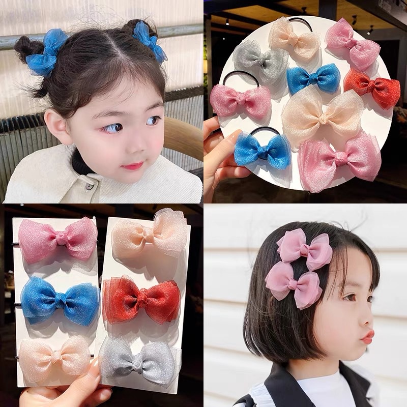 Mới Kẹp Tóc Hình Nơ Xinh Xắn Dành Cho Bé Gái