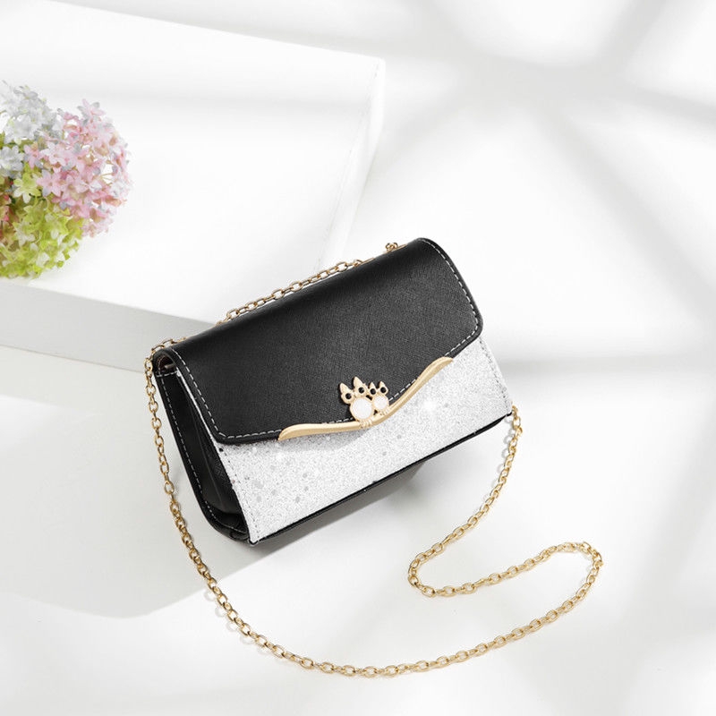 Túi Đeo Chéo Đính Kim Sa Lấp Lánh Thời Trang Cho Nữ | BigBuy360 - bigbuy360.vn