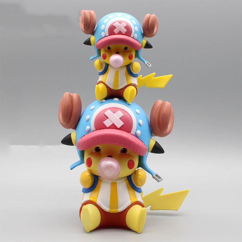 REBUY1 Mô Hình Nhân Vật Chopper / Pikachu Bằng Nhựa PVC Độc Đáo Dễ Thương Cho Bé