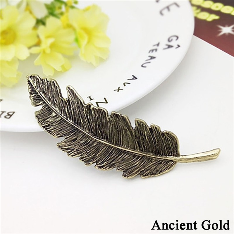 Trâm Cài Tóc Hình Chiếc Lá Phong Cách Retro