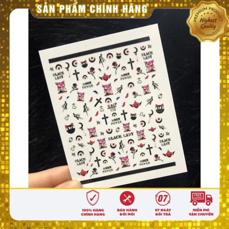 sticker trang trí móng đủ mẫu