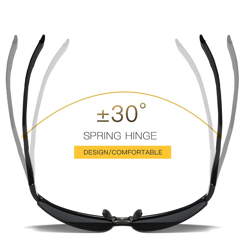 Kính Mát Nam Phân Cực Polarized 8001 (Đen gọng xám) | BigBuy360 - bigbuy360.vn