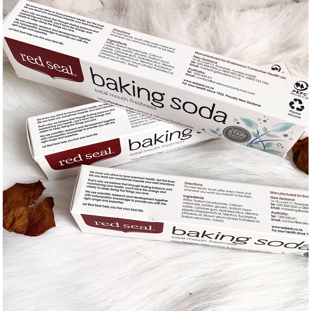 Kem đánh răng Red Seal Baking soda nội địa Úc