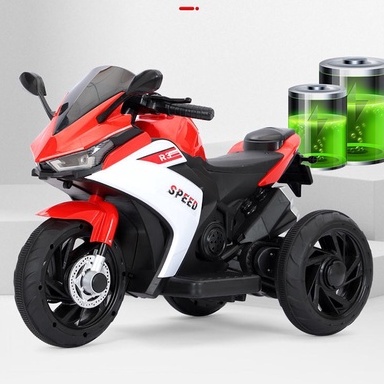Xe máy điện trẻ em R3 SPEED Xe máy điện cho bé phân khối lớn có chân ga tải trọng 120kg,motor điện cho bé.