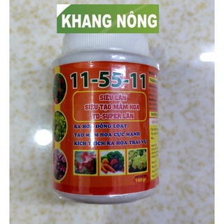 Phân bón lá super lân npk 11-55-11 - chai 100 gram