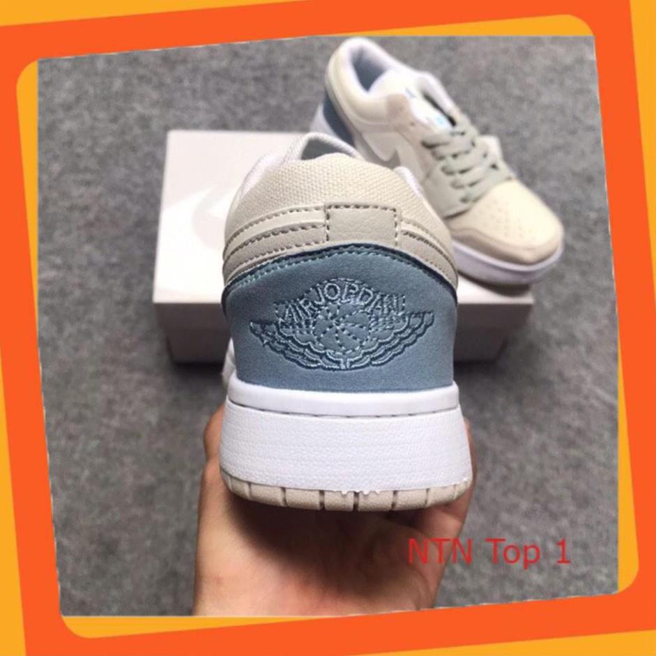 [Mang là Sang] Giày Sneaker Nam Nữ Trắng Xám Thể Thao Cổ Thấp Gót Xanh Full Box Full Bill 2021