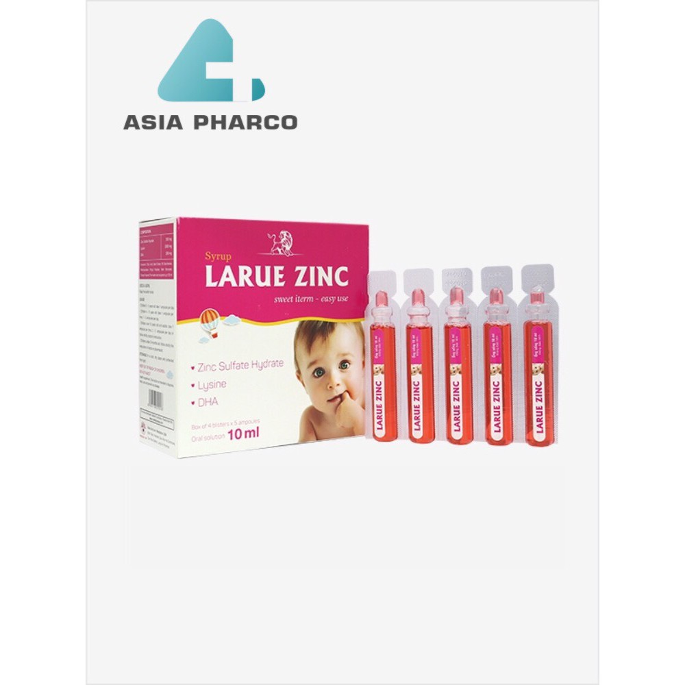 Bổ sung kẽm, lysine, DHA ăn ngon miệng – Sirô LARUE ZINIC | Thế Giới Skin Care