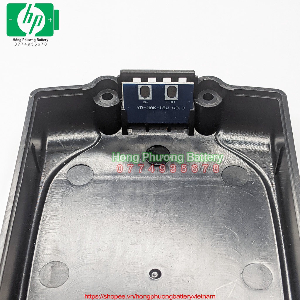 Vỏ led MKT V9 1P Adapter báo pin 18V 3Ah