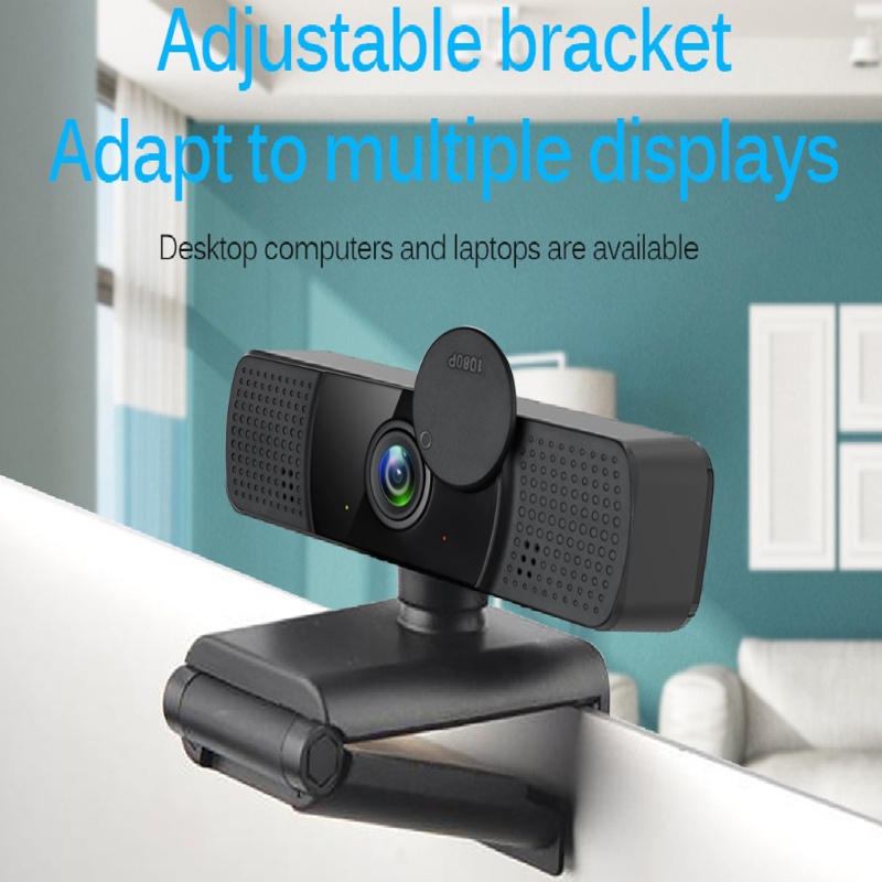 Webcam 1080P Có Giá Đỡ Ba Chân Tích Hợp Micro Riêng Tư Cho Máy Tính