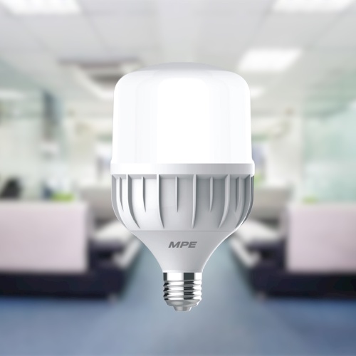 Bóng đèn trụ LED MPE 20w, 30w,40w, 50w - ánh sáng trắng, vàng - hàng chính hãng.