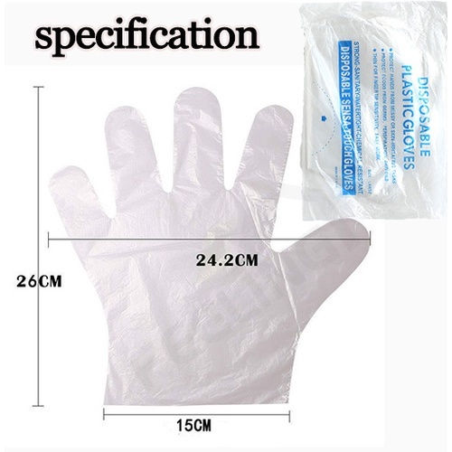 100 Găng Tay Nhựa Latex Trong Suốt Dùng Một Lần An Toàn Thực Phẩm