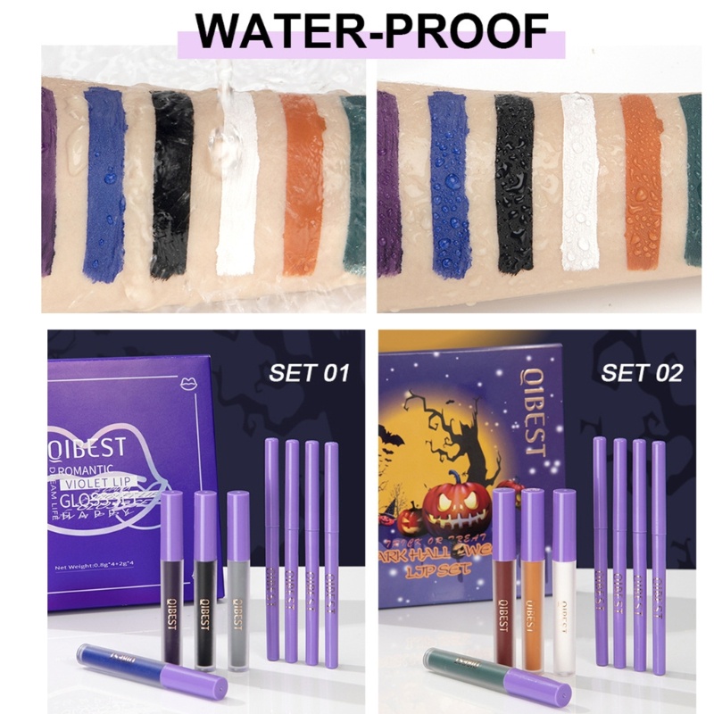 Son Môi Kiêm Bút Kẻ Viền Môi Lâu Trôi Không Thấm Nước 4 Màu Sắc Chọn Lựa