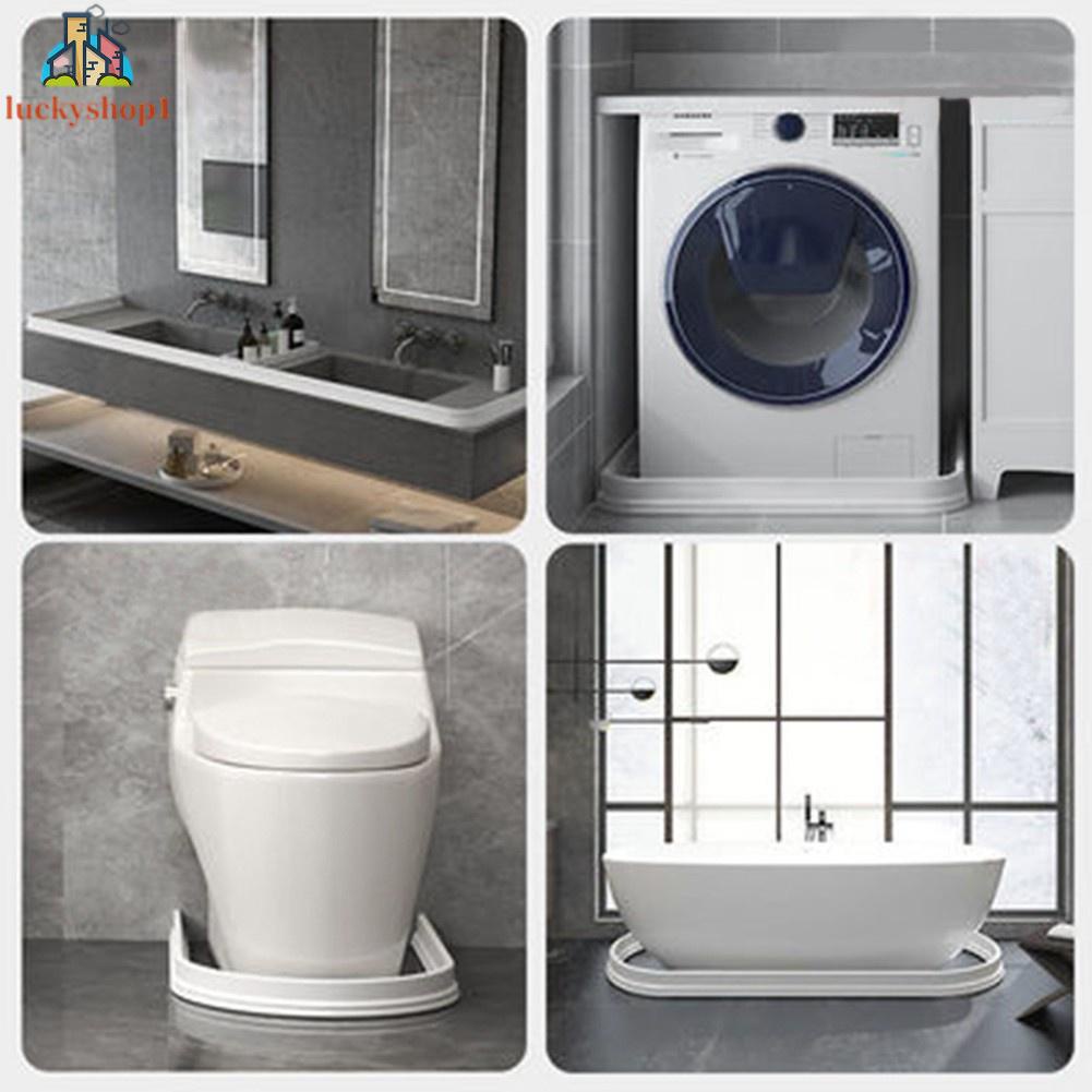 100 - 300CM Silicone cao su phòng tắm không thấm nước băng tự dính cong ngăn cách nước dải cho nhà bếp phòng tắm khô ướt tách nước dải