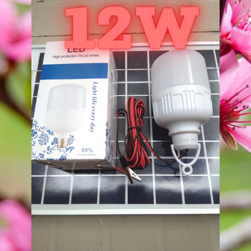🔥 RẺ VÔ ĐỊCH 🔥 Bóng đèn leb tfore kẹp bình ắc quy 12Vdc 12W/24W/36W dây dài 0.7m