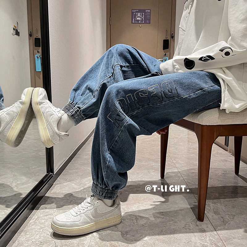 Quần jean ống rộng phong cách hiphop đường phố Hàn Quốc chất lượng cao CPMAX size S-3XL