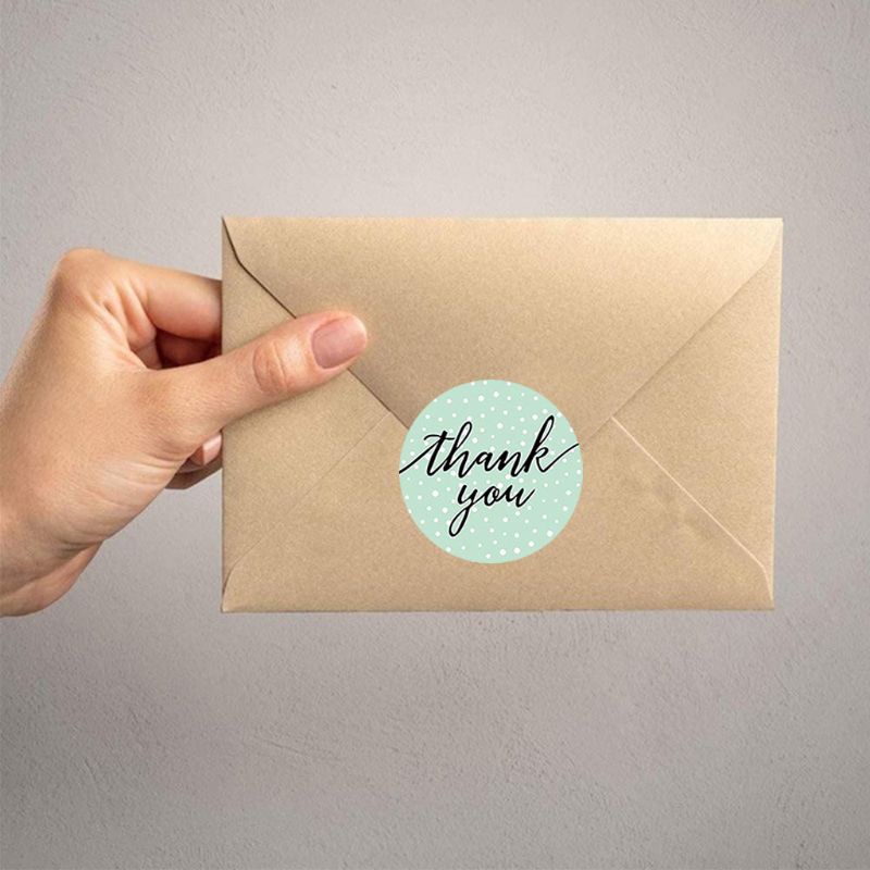 Set 100 Sticker Dán Hình Chữ Thank You 8 Kiểu Dùng Để Trang Trí Tiệc Cưới / Cửa Hàng