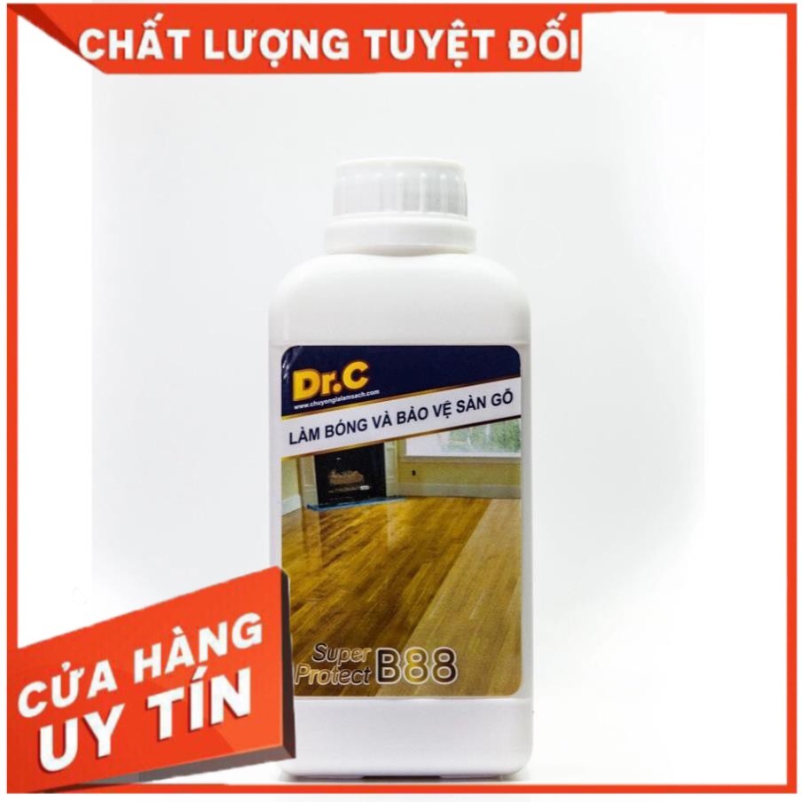 [TẨY SIÊU SẠCH] Nước Phủ Bóng Bề Mặt, Phục Hồi Độ Bóng, Tạo Lớp Bảo Vệ Sàn, Chống Trơn Trượt Sàn Gỗ 500ML/5L Dr.C