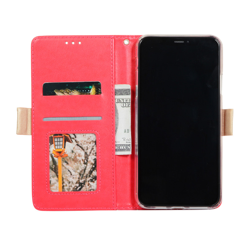 Bao da điện thoại nắp lật có ngăn đựng thẻ bảo vệ toàn diện hợp thời trang cho Samsung Note 10 Pro S7 S6 Edge
