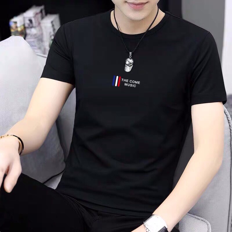 Áo thun nam cổ tròn cao cấp chuẩn soái ca , vải cotton co dãn cực tốt ,hàng chuẩn shop athur_shop lm