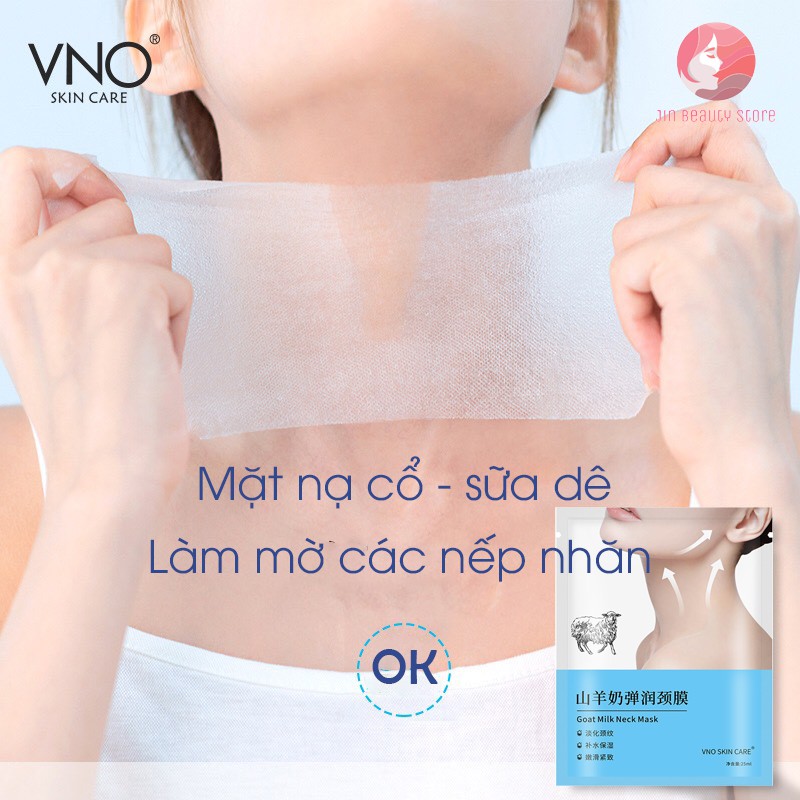 [Dưỡng da] Mặt nạ cổ từ sữa dê - cải thiện nếp nhăn vùng cổ, vết chân chim, nâng cơ và săn chắc | BigBuy360 - bigbuy360.vn
