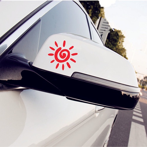 Linh Kiện Điện Tử P-a206 Chất Lượng CaoMiếng Dán Trang Trí Gương Chiếu Hậu Hình Hoa Hướng Dương Mặt Cười Chống Thấm Nước