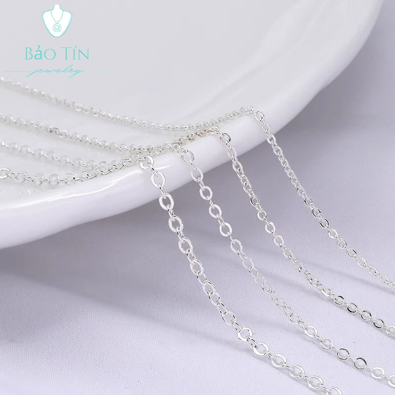 Dây chuyền bạc nữ trơn BTVC024 Bảo Tín Jewelry