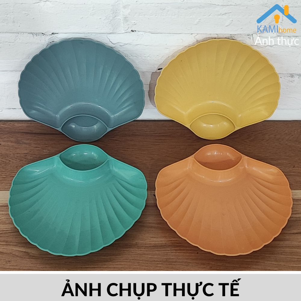 Đĩa nhựa Thái Lan nhiều mẫu (Chọn Bộ hoặc 1 Chiếc) đựng đồ ăn vặt trái cây gia vị mã 20089