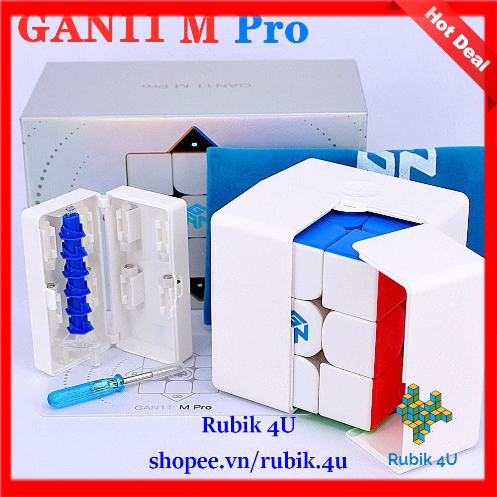 Rubik 3x3x3 GAN 11 M Pro Khối Rubic Lập Phương 3 Tầng Cao Cấp