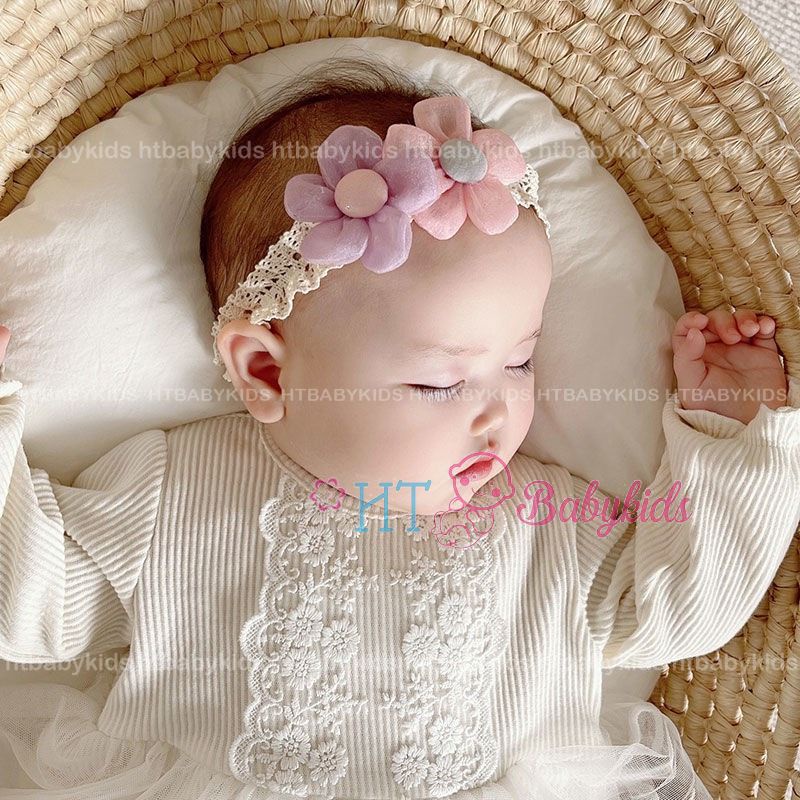 ❤ Băng đô, Tuban Hoa Xinh Cho Bé Gái, Bé Sơ Sinh Đầy Tháng Thôi Nôi ❤