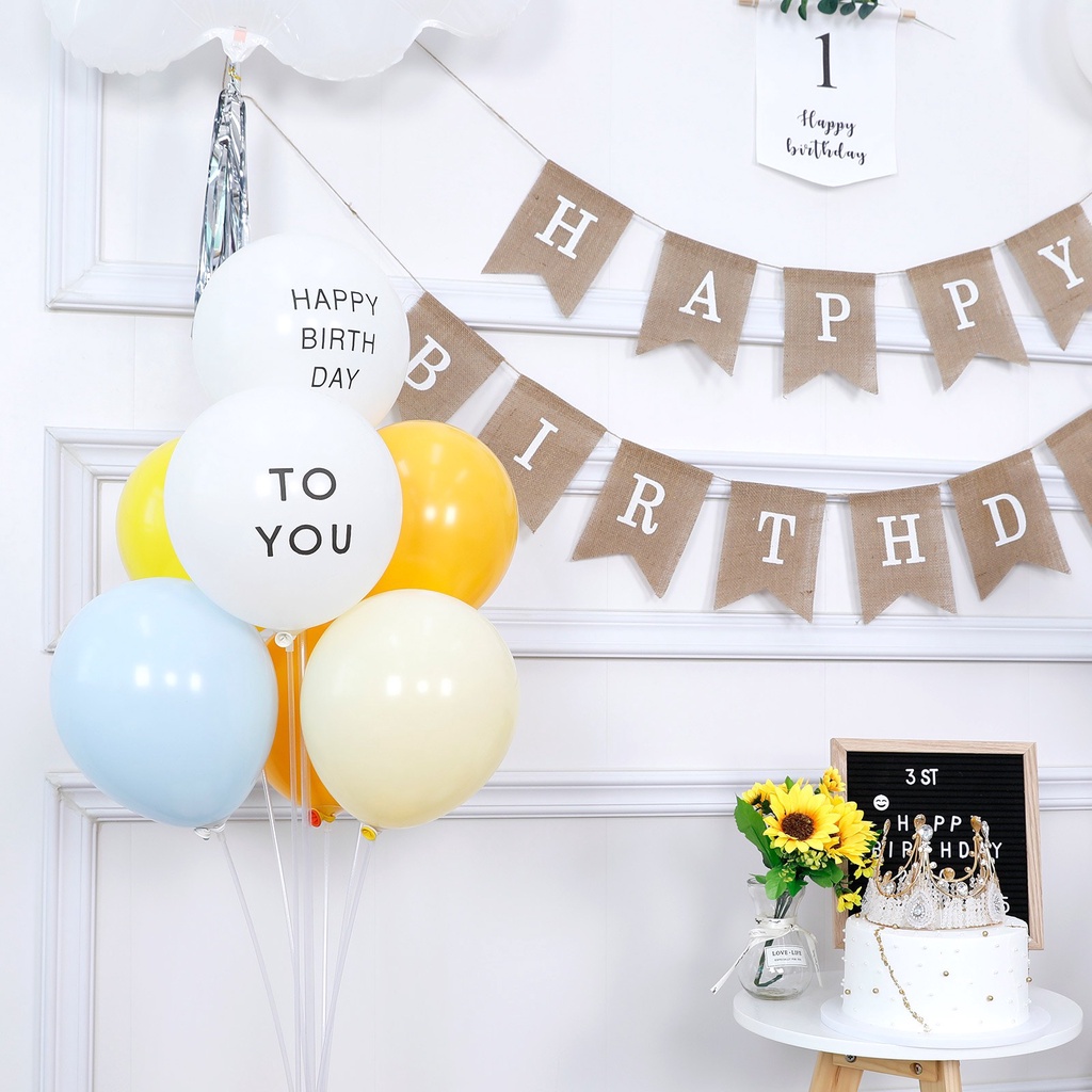 Set bóng bay trang trí sinh nhật, bóng bay happy birthday HN90
