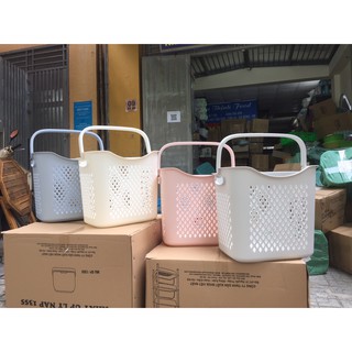 Giỏ caro có quai 3373 Việt Nhật giỏ đựng đồ dùng, quần áo, Giỏ đựng đồ đa năng