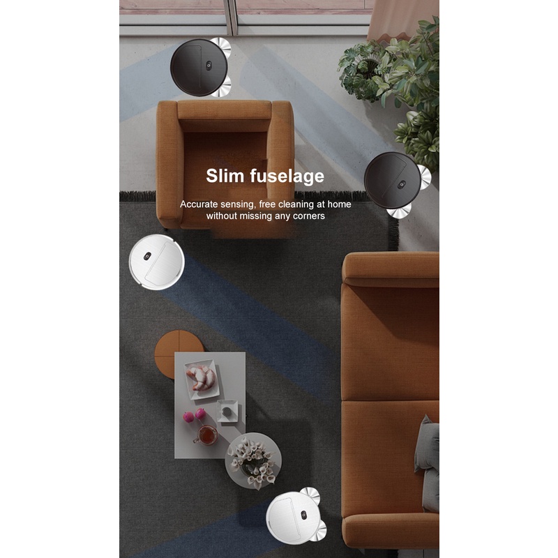 Robot Hút Bụi, Robot Lau Nhà 3 Chức Năng Quét + Hút + Lau Nhà, Kế Chống Rơi Usb Gia Đình