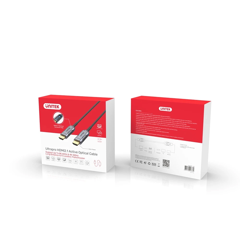 Cáp HDMI 2.1 Unitek Ultrapro Active Optical 10m C11028DGY 8K