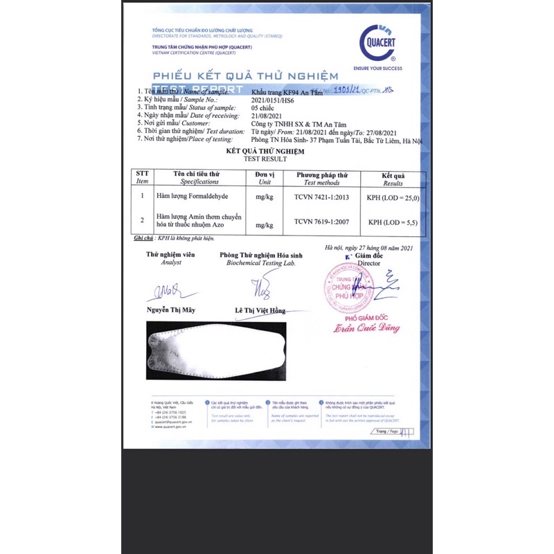 GÓI Khẩu Trang 4D NGƯỜI LỚN KF94 AN TÂM MASK(NGƯỜI LỚN)