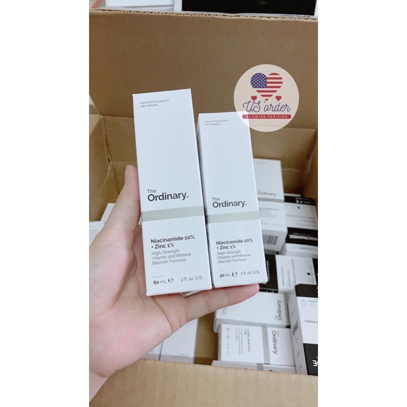 Tinh chất mờ thâm Mụn: NIACINAMIDE 10% + Zinc 1% | The Ordinary