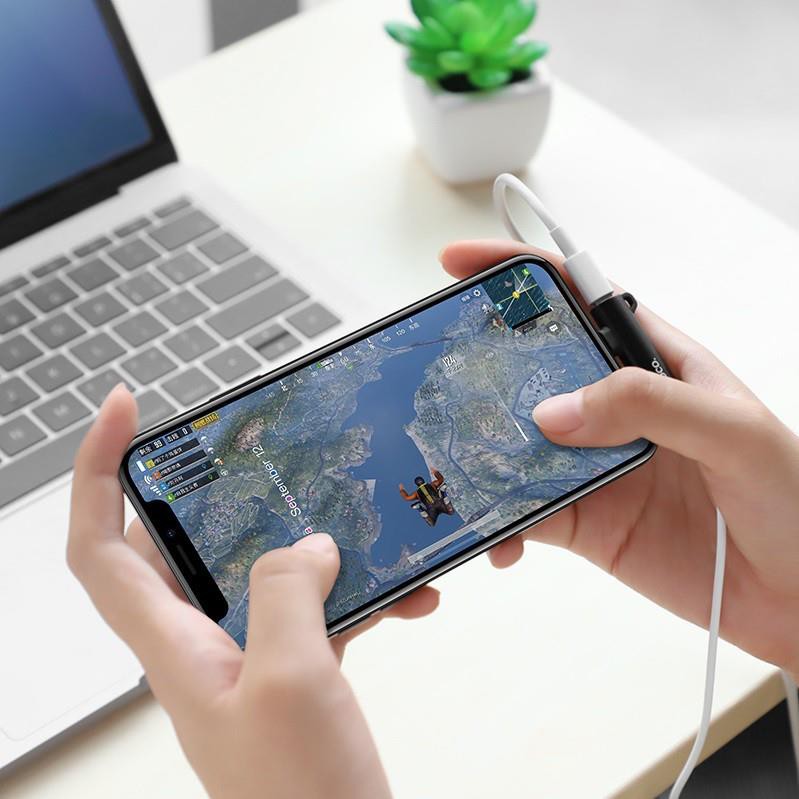 Bộ chuyển đổi Lighting to Lighting & 3.5mm - Hoco LS21 - Bảo hành 12 tháng