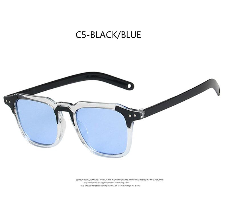 Square European and American 2020 new retro men's and women's fashion sunglasses