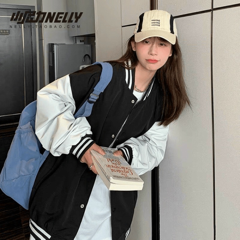 Áo Khoác Bomber Nam Chất Nhung Tăm Trơn Phối Viền Cổ Tay Trắng Form Rộng Che Nắng Tốt Mặc Đẹp Thoải Mái [NEW UNISEX]