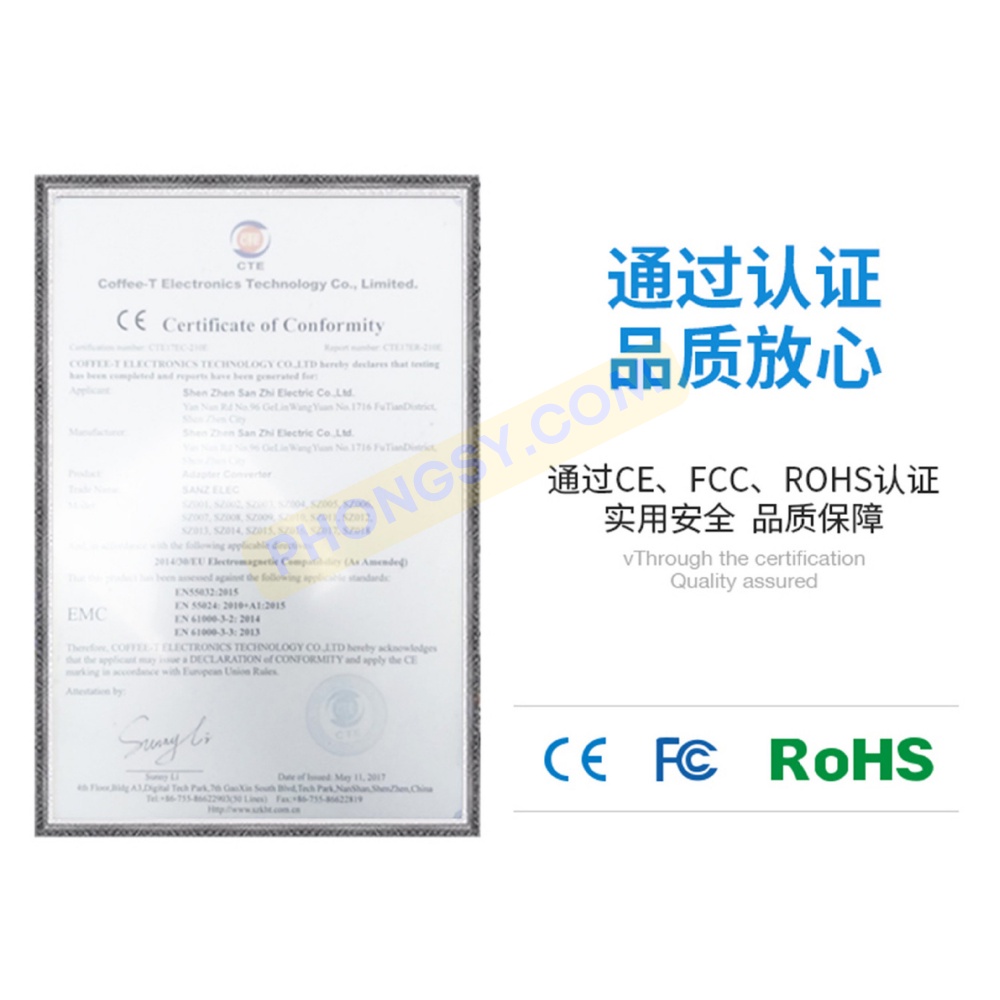 Đầu chuyển đổi phích cắm điện 3 chấu sang 2 chấu loại chân dẹt EX02