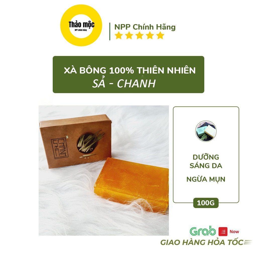 xà bông sả chanh - xà bông sinh dược an toàn cho mẹ và bé, sạch tới tận chân lông, hương thơm nhẹ dịu quyến rũ