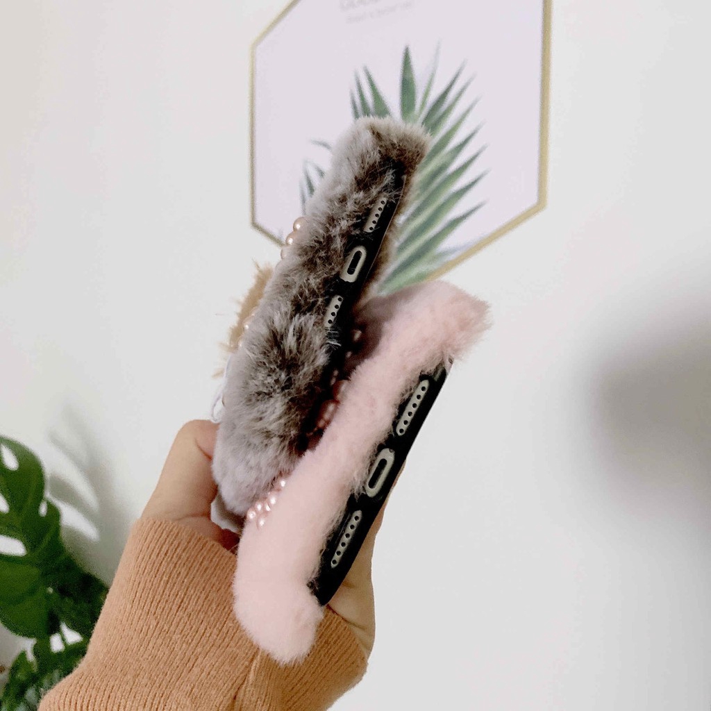 Ốp Lưng Điện Thoại Phối Lông Thời Trang Dành Cho Iphone 11 Pro Xs Max Xr X Iphone 7 6 6s 7 8 Plus | BigBuy360 - bigbuy360.vn