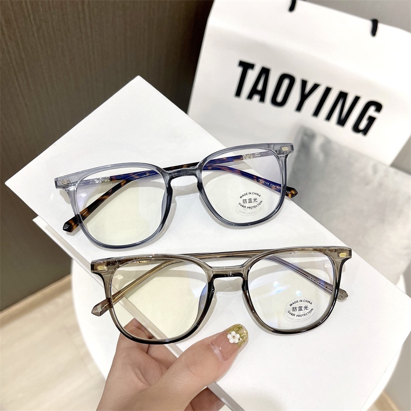 Mắt Kính Gọng Vuông Trong Suốt Chống Ánh Sáng Xanh Thời Trang Hàn Quốc