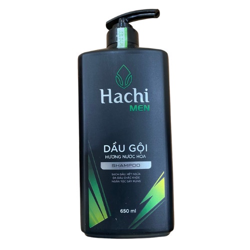 Dầu gội đầu Hachi Men hương nước hoa 650ml sạch gàu hết ngứa da đầu chắc khỏe ngăn gãy rụng - Dầu gội nam [chính hãng]