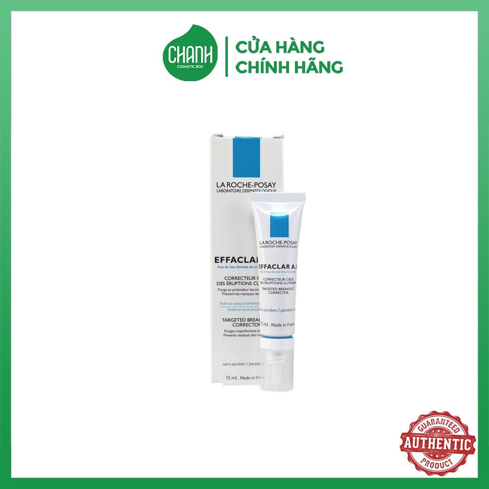 Kem giảm mụn chuyên biệt La roche posay Effaclar A.I 15ml