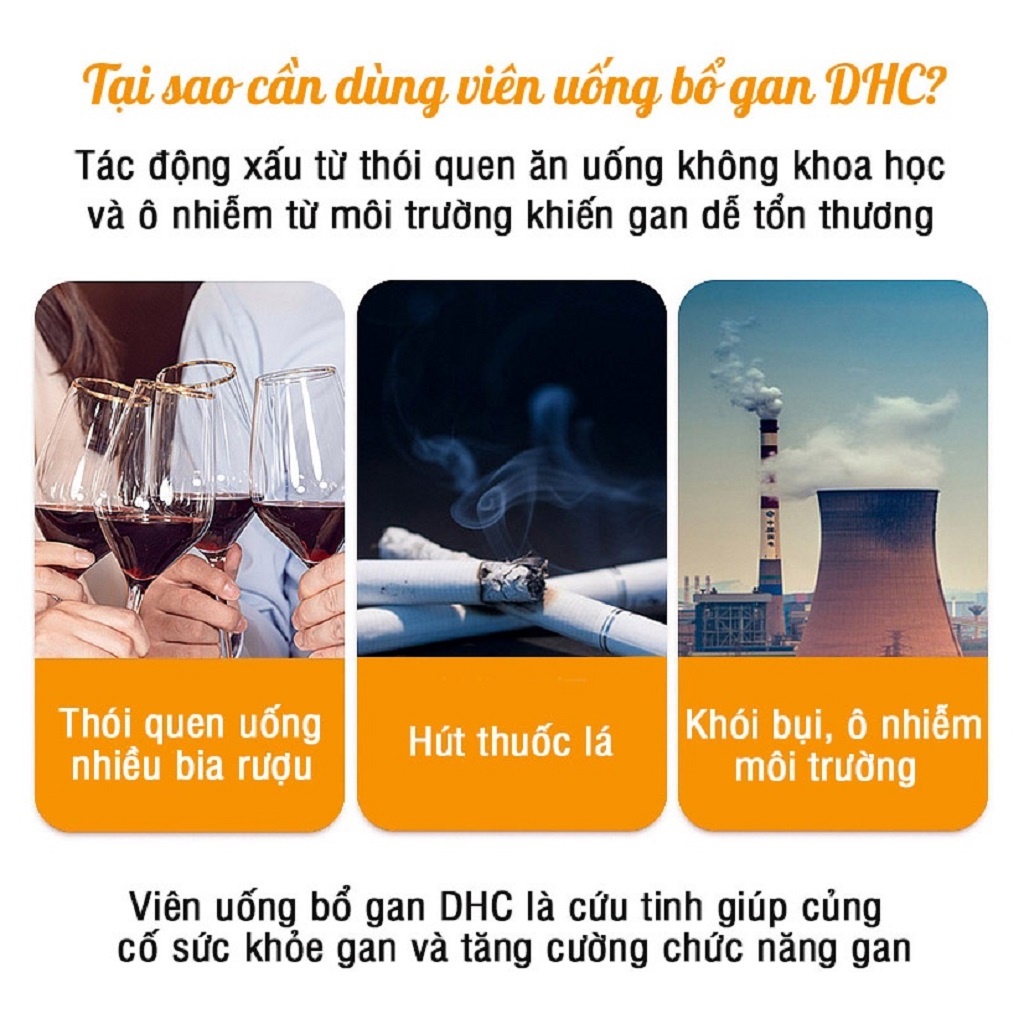 Viên Uống Tăng Cường Chức Năng Gan DHC Liver Essence + Ornithine 45 Viên - 90 Viên