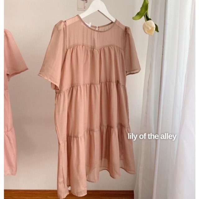 Váy babydoll đầm dáng xòe nhiều tầng vintage xinh | BigBuy360 - bigbuy360.vn
