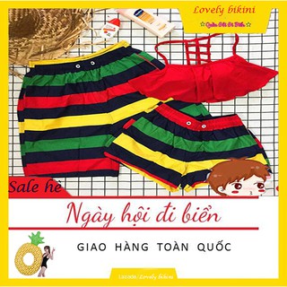 Quần đôi đi biển ( kèm áo)